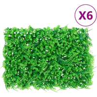 vidaXL Artificial Fern Leaf Fence 6 pcs Green 40x60 cm
