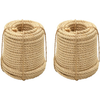 vidaXL Sisal Ropes 2 pcs 12 mm 250 m
