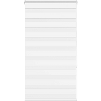 vidaXL Zebra Blind White 80x150 cm Fabric Width 75.9 cm Polyester