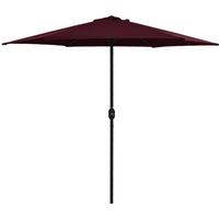 vidaXL Garden Parasol with Aluminium Pole 270x246 cm Bordeaux Red