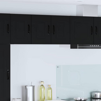 vidaXL Kitchen Cabinet with Storage Kalmar 2 pcs Black 30 x 31 x 40 cm