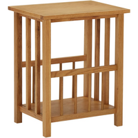 vidaXL Magazine Table 45x35x55 cm Solid Oak Wood