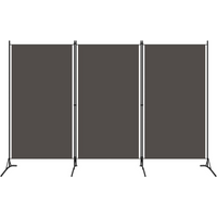 vidaXL 3-Panel Room Divider Anthracite 260x180 cm