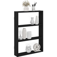 vidaXL Wall Shelf Black 43x9x60 cm Engineered Wood