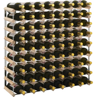 vidaXL Wine Rack for 72 Bottles Solid Pinewood