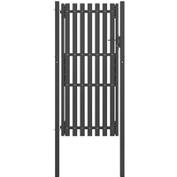 vidaXL Garden Fence Gate Steel 100x200 cm Anthracite