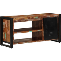 vidaXL Shoe Bench Multicolour 100 x 40 x 50 cm Solid Reclaim wood