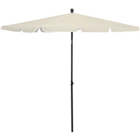 vidaXL Garden Parasol with Pole 210x140 cm Sand