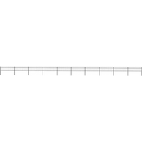 vidaXL Garden Fence with Spear Top Steel 1781.5x60 cm Black