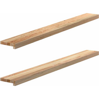 vidaXL Window Sills 2 pcs Untreated 140x15x2 cm Solid Wood Oak
