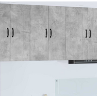 vidaXL Kitchen Cabinet Kalmar 2 pcs Concrete Grey 30 x 31 x 80 cm