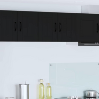 vidaXL Kitchen Wall Cabinet Black 60 x 31 x 40 cm Engineered Wood
