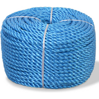 vidaXL Twisted Rope Polypropylene 16 mm 250 m Blue