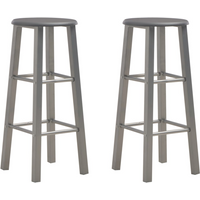 vidaXL Bar Stools 2 pcs Anthracite MDF