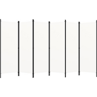 vidaXL 6-Panel Room Divider White 300x180 cm