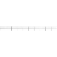 vidaXL Garden Fence with Spear Top Steel 1781.5x80 cm Black