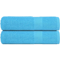 vidaXL Hand Towels "FROGN" 2 pcs Turquoise 50x100 cm 360 gsm