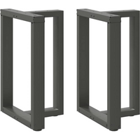vidaXL Dining Table Legs T-Shaped 2 pcs Anthracite 50x35x(72-73) cm Steel