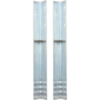 vidaXL L-shaped Ground Anchors 2 pcs Galvanised Steel 5x5x50 cm