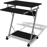 Compact Computer Desk with Pull-out Keyboard Tray