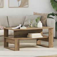 vidaXL Coffee Table Artisan Oak 90 x 50 x 40 cm Engineered Wood