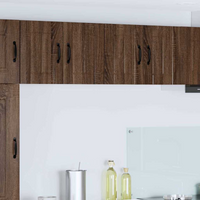 vidaXL Kitchen Wall Cabinets with Door 2 pcs Brown Oak 60 x 31 x 40 cm