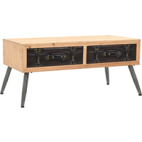 vidaXL Coffee Table Solid Fir Wood 115x55x50 cm