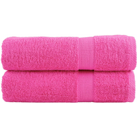 vidaXL Premium Bath Towels "SOLUND" 2 pcs Pink 100x150 cm 600 gsm