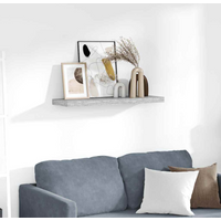 vidaXL Floating Wall Shelf Concrete Grey 80x23.5x3.8 cm MDF