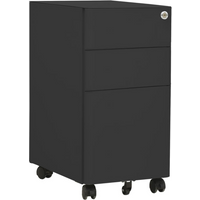 vidaXL Mobile File Cabinet Anthracite 30x45x59 cm Steel