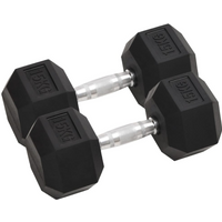 vidaXL Dumbbells 2 pcs 30 kg Total Cast Iron