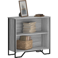 vidaXL Bookcase Grey Sonoma 80x31x74.5 cm Engineered Wood
