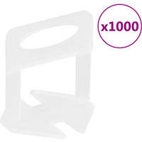 vidaXL Tile Levelling Clips 1000 pcs 2 mm
