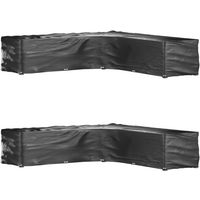 vidaXL L-Shaped Garden Furniture Covers 2 pcs 20 Eyelets 300x300x70 cm