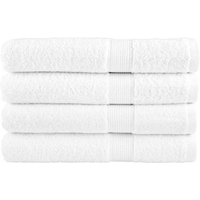 vidaXL Premium Towels "SOLUND" 4 pcs White 100x200 cm 600 gsm
