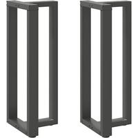 vidaXL Bar Table Legs T-Shaped 2 pcs Anthracite 50x35x(100-101) cm Steel