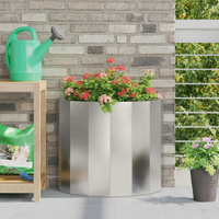 vidaXL Planter Silver 60 x 30 x 50 cm Stainless Steel