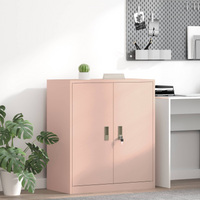 vidaXL Storage Cabinet Pink 80 x 40 x 90 cm Steel