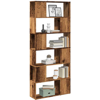 vidaXL Book Cabinet/Room Divider Old Wood 80x24x186 cm