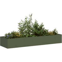 vidaXL Planter Olive Green 280x80x40 cm Steel