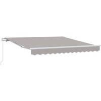 vidaXL Awning Retractable Light Grey 300 x 250 x 165 cm Polyester