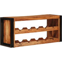 vidaXL Wine Rack Brown 100 x 45 x 33 cm Solid Acacia Wood