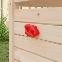 vidaXL Climbing Hold 12 pcs Red 100 x 67 x 43 mm PP