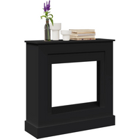 vidaXL Fireplace Surround Black 90x30x90 cm Engineered Wood