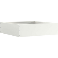vidaXL Lawn Edging White 50 x 50 x 13 cm Steel