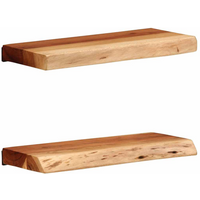 vidaXL Wall Shelves 2 pcs 40x20x3.5 cm Solid Wood Acacia