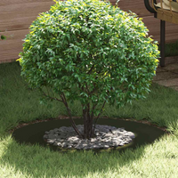 vidaXL suitable for Flat Tree Rings 5 pcs Olive green Ø40 / 70 cm Steel