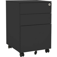 vidaXL Mobile File Cabinet Anthracite 39x45x60 cm Steel