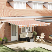 vidaXL Retractable Awning Multicolour 450 x 300 cm Fabric and Steel