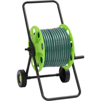 vidaXL Green Hose Reel Cart with 30 m Hose PVC